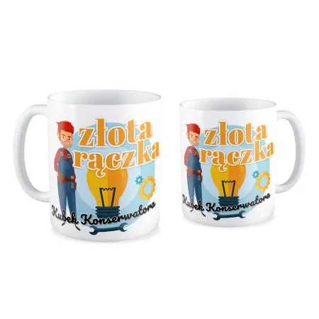 Kubek na DZIEŃ NAUCZYCIELA Złota rączka konserwator